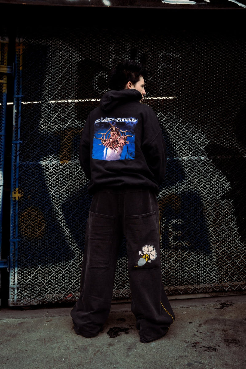 Black GLOE Wide Leg Nuke Sweats - Gloe Product, Inc.