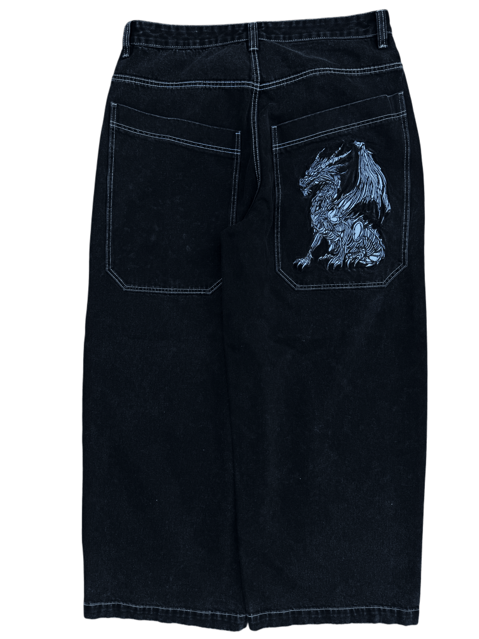 Black Wide Leg GLOE Dragon Jeans V2 – Gloe Product, Inc
