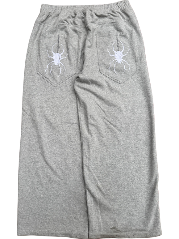 Grey GLOE Wide Leg Spider Sweats