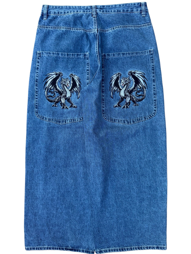 OG Blue Wide Leg GLOE Dragon Jeans V1 - Gloe Product, Inc.