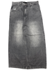 Grey Washed Wide Leg GLOE Snake Cross Jeans