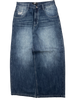 Blue Washed Wide Leg GLOE Snake Cross Jeans