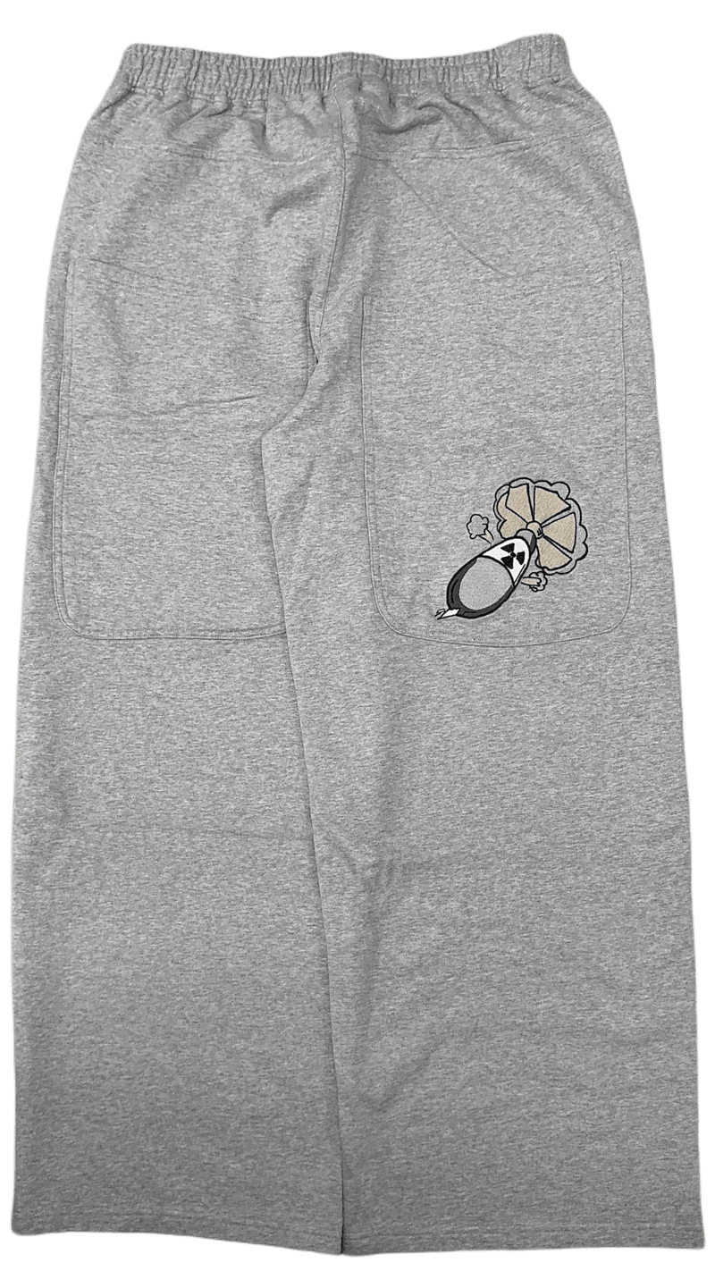 Grey GLOE Wide Leg Nuke Sweats - Gloe Product, Inc.