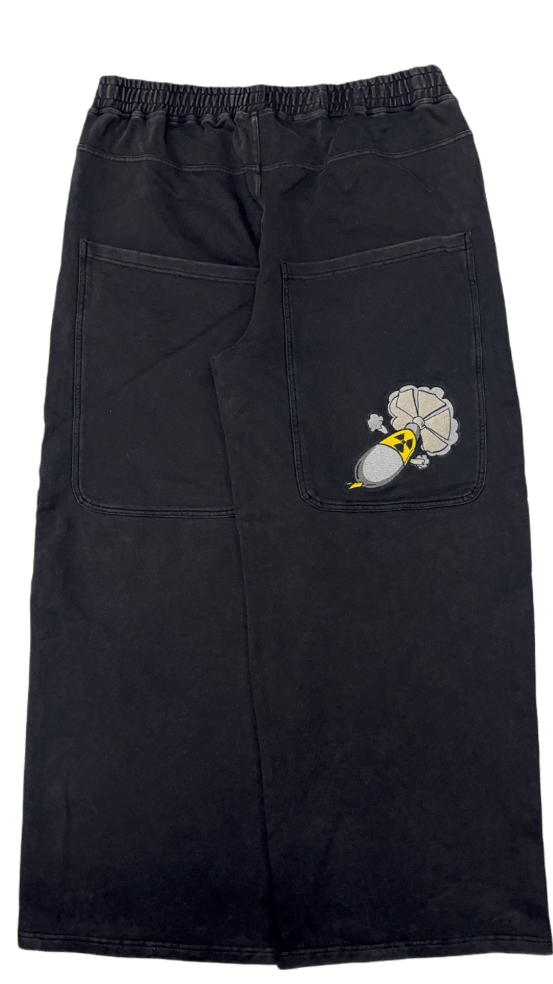 Black GLOE Wide Leg Nuke Sweats - Gloe Product, Inc.