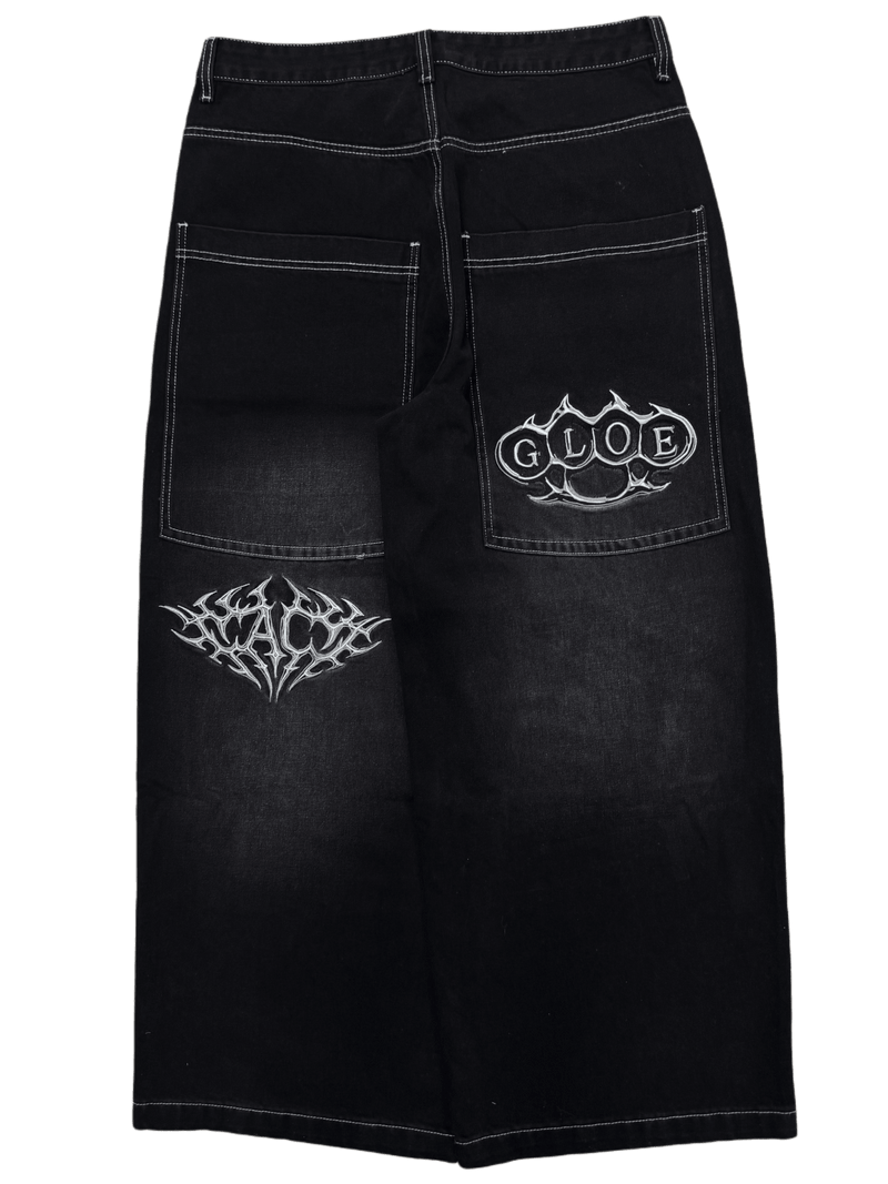 AC X GLOE BLACK WIDE LEG JEANS V3 - Gloe Product, Inc.