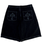 White Stitch GLOE Cross Jorts