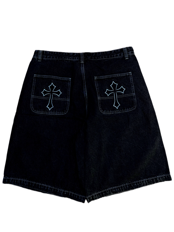 White Stitch GLOE Cross Jorts