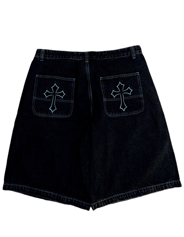 White Stitch GLOE Cross Jorts