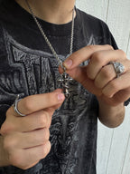 Stainless Steel GLOE Snake Cross Chain/Pendant