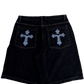 Black Skull Cross GLOE Jorts