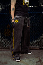 Black Wide Leg GLOE Nuke Jeans