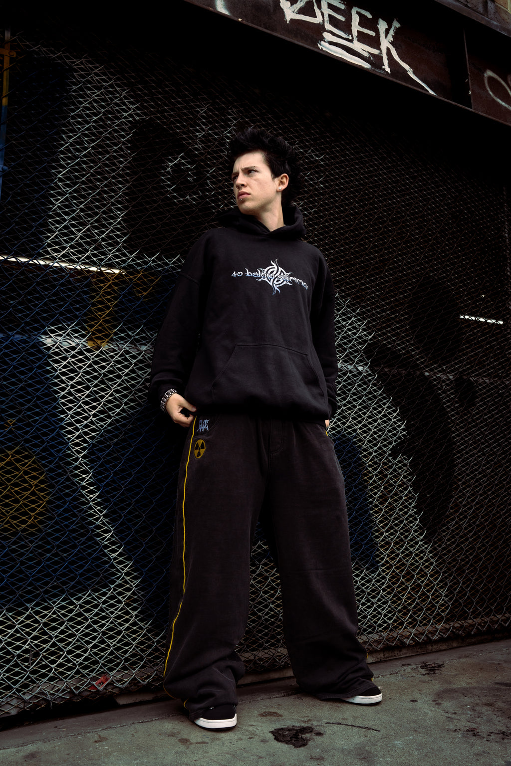 Black GLOE Wide Leg Nuke Sweats