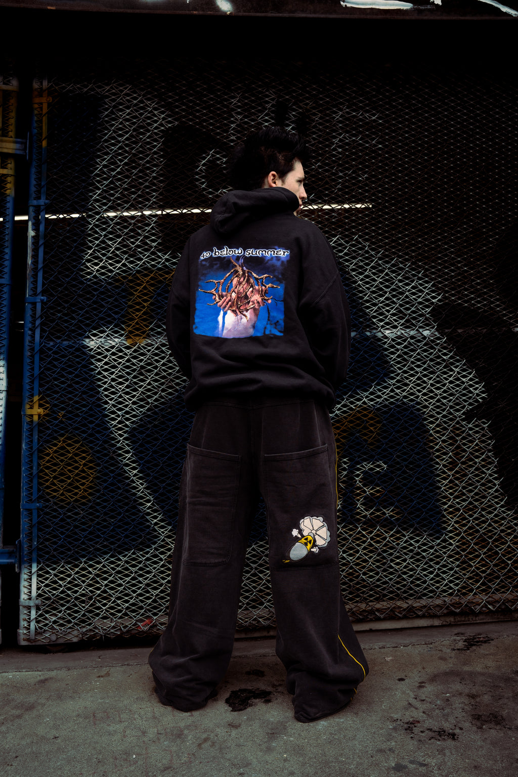 Black GLOE Wide Leg Nuke Sweats