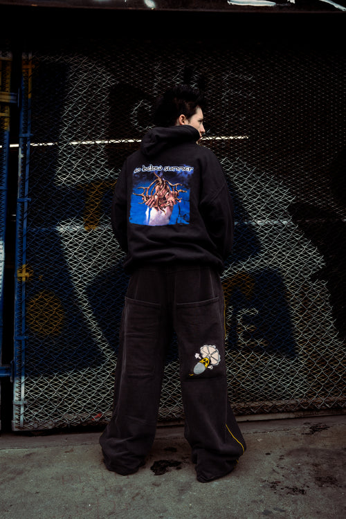 Black GLOE Wide Leg Nuke Sweats