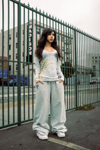 Grey GLOE Wide Leg Nuke Sweats