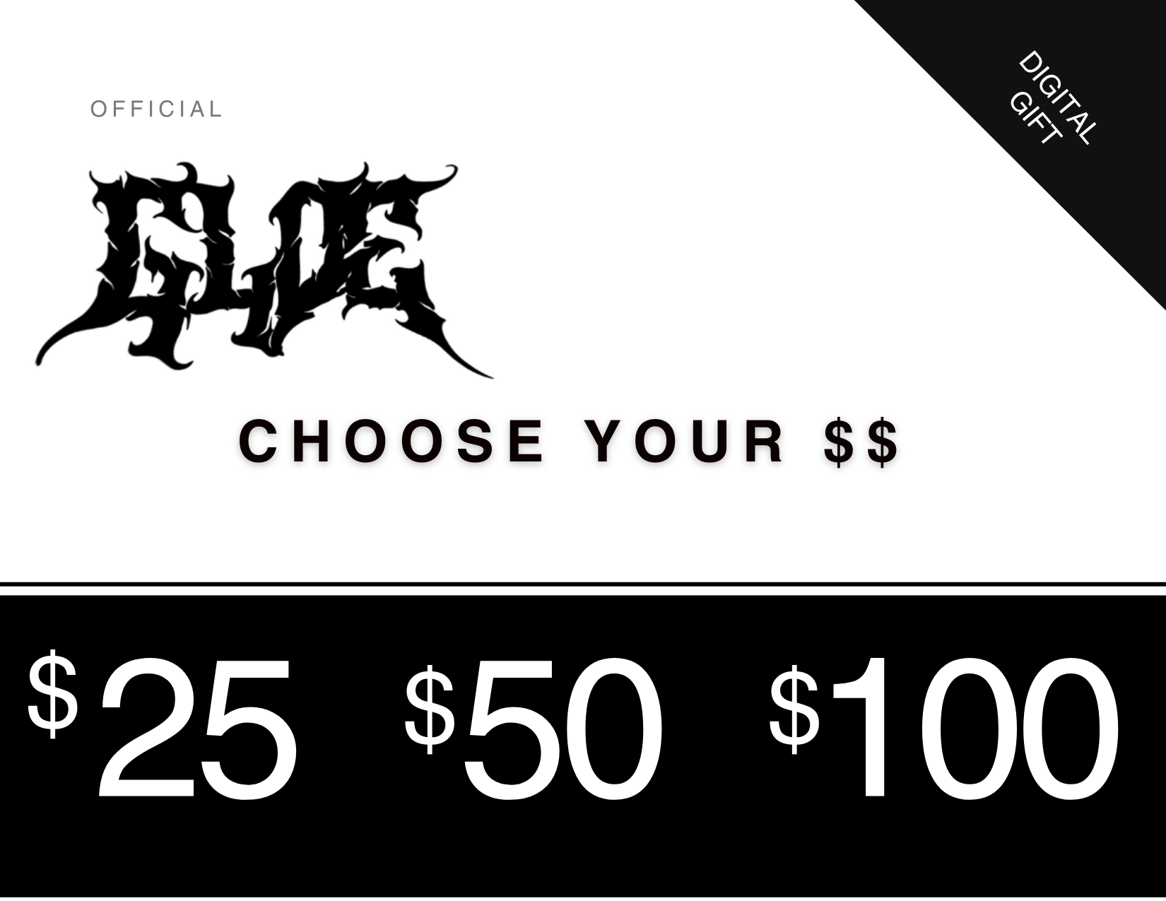 Gloe $25, $50, $100 digital gift card