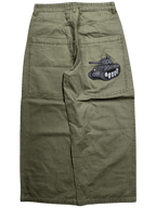 Green Wide Leg GLOE Tank Pants - Gloe Product, Inc.