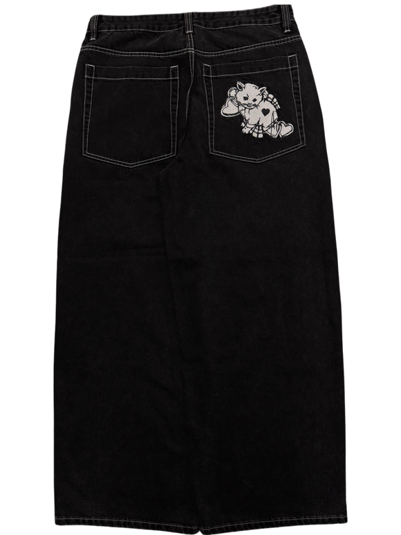 Black Cat GLOE Baggy Jeans