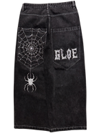 Black Wide Leg GLOE Spider Jeans v2