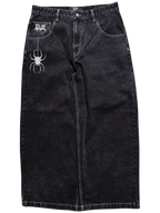 Black Wide Leg GLOE Spider Jeans v2