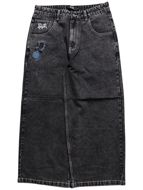 Black Wide Leg GLOE Thug Jeans v2