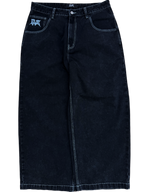 Black Wide Leg GLOE Dragon Jeans V2