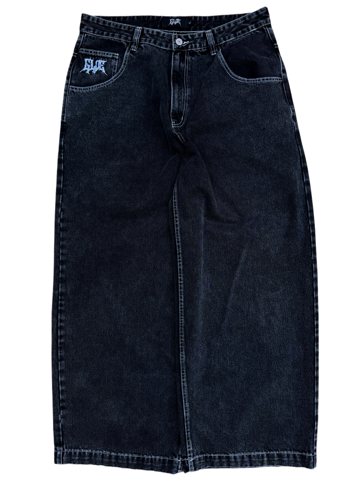 Black Wide Leg GLOE Gargoyle Jeans