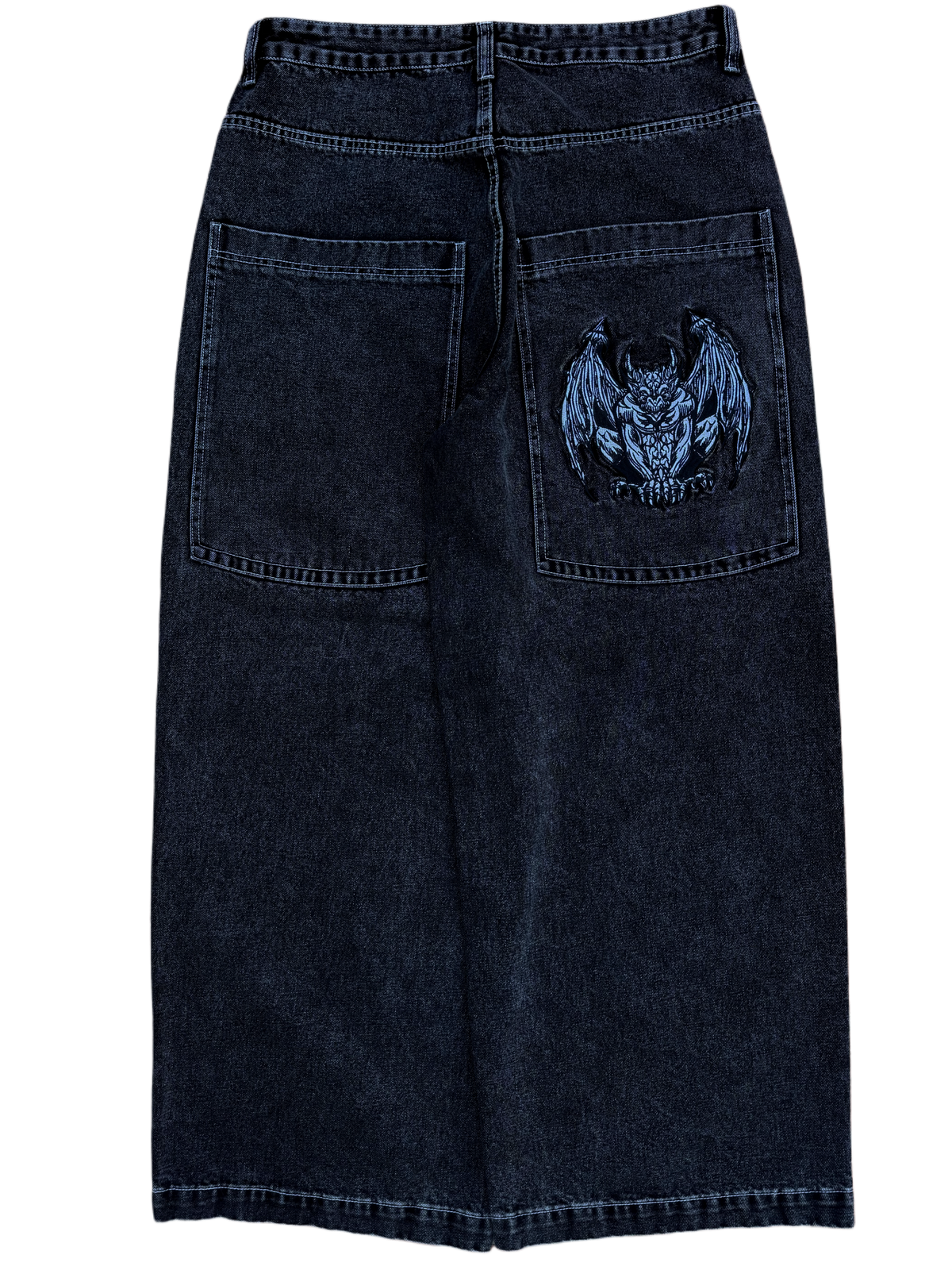 Black Wide Leg GLOE Gargoyle Jeans