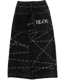 Black Wide Leg GLOE Barbwire Jeans