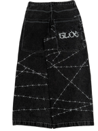 Black Wide Leg GLOE Barbwire Jeans