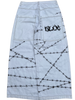 White Wide Leg GLOE Barbwire Jeans