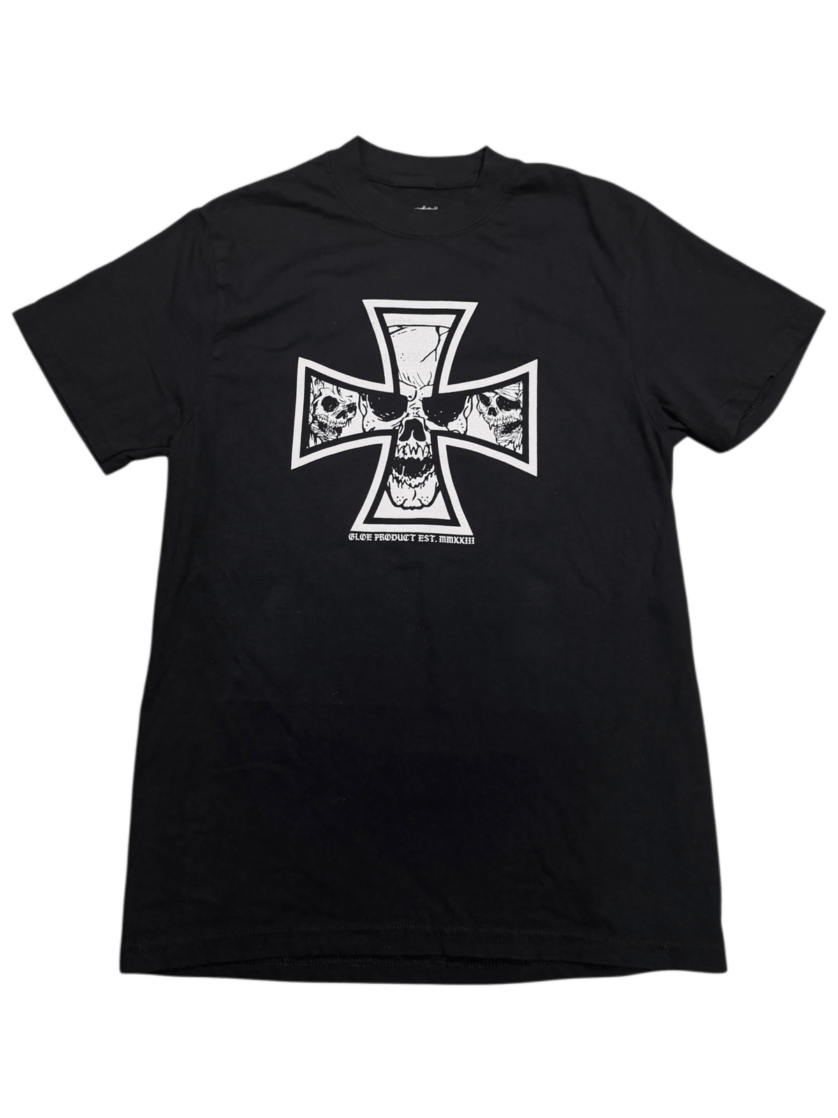 Black GLOE Cross Skull T-shirt - Gloe Product, Inc.