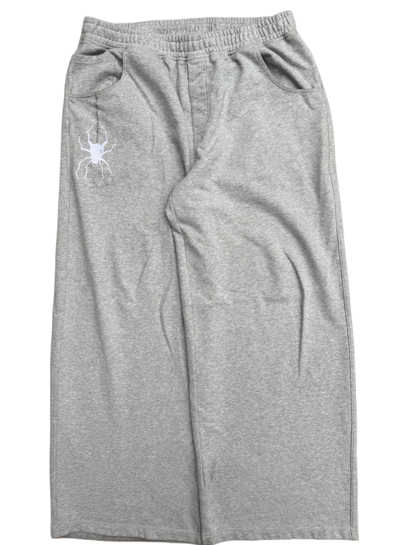 Grey GLOE Wide Leg Spider Sweats