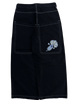 Black on White Wide Leg GLOE Nuke Jeans
