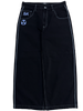 Black on White Wide Leg GLOE Nuke Jeans