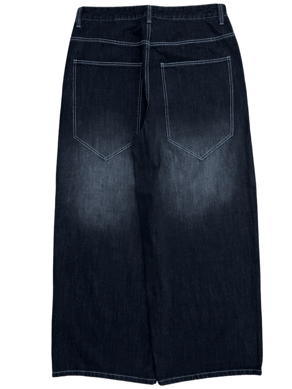 Black Washed Wide Leg Blank Stud Jeans v2 - Gloe Product, Inc.