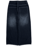Black Washed Wide Leg Blank Stud Jeans v2 - Gloe Product, Inc.