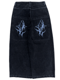 Black Wide Leg GLOE Cross Jeans v2 - Gloe Product, Inc.