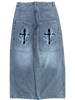 Grey Wash Wide Leg GLOE Cross Jeans v2