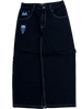 Black Wide Leg GLOE Cross Skull Carpenter Jeans