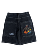 AC X GLOE BLACK JORTS