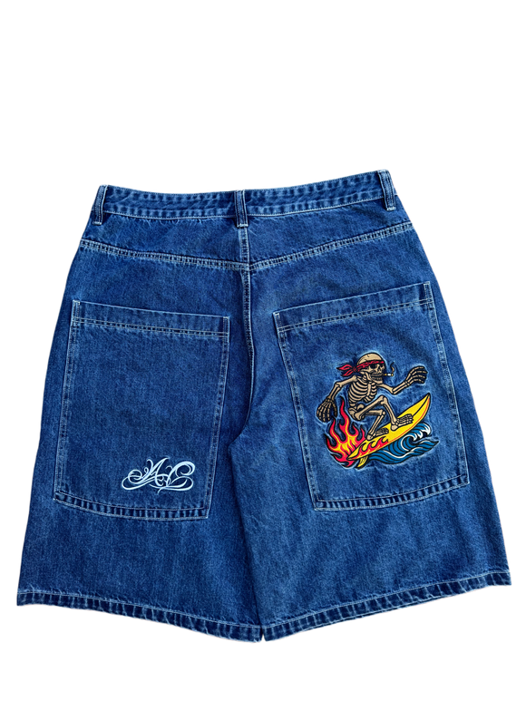 Black Wide Leg GLOE Dagger Jeans