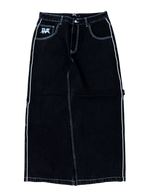 Black Wide Leg GLOE Spray Can Carpenter Jeans V2