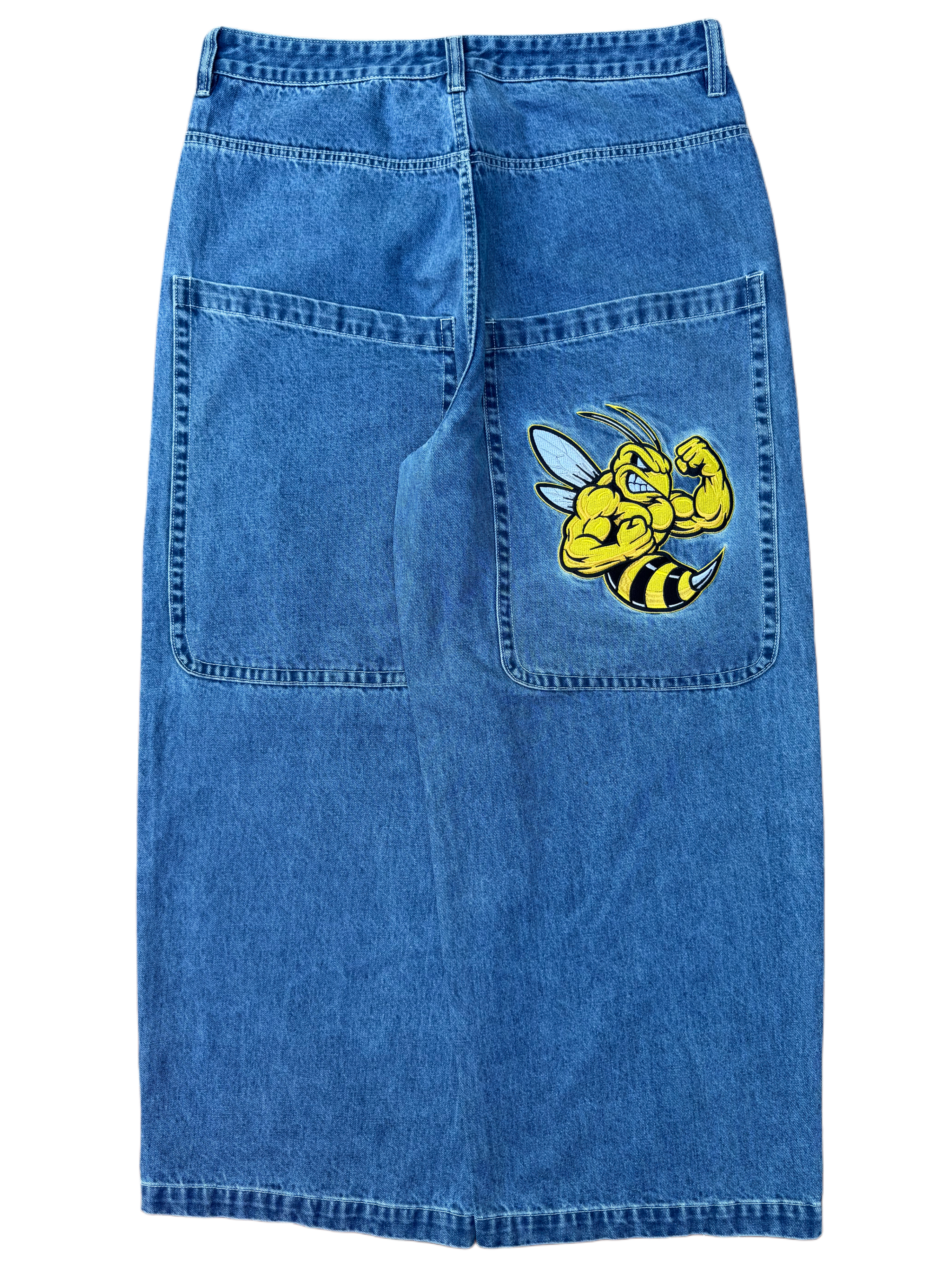Blue Wide Leg GLOE Wasp Jeans