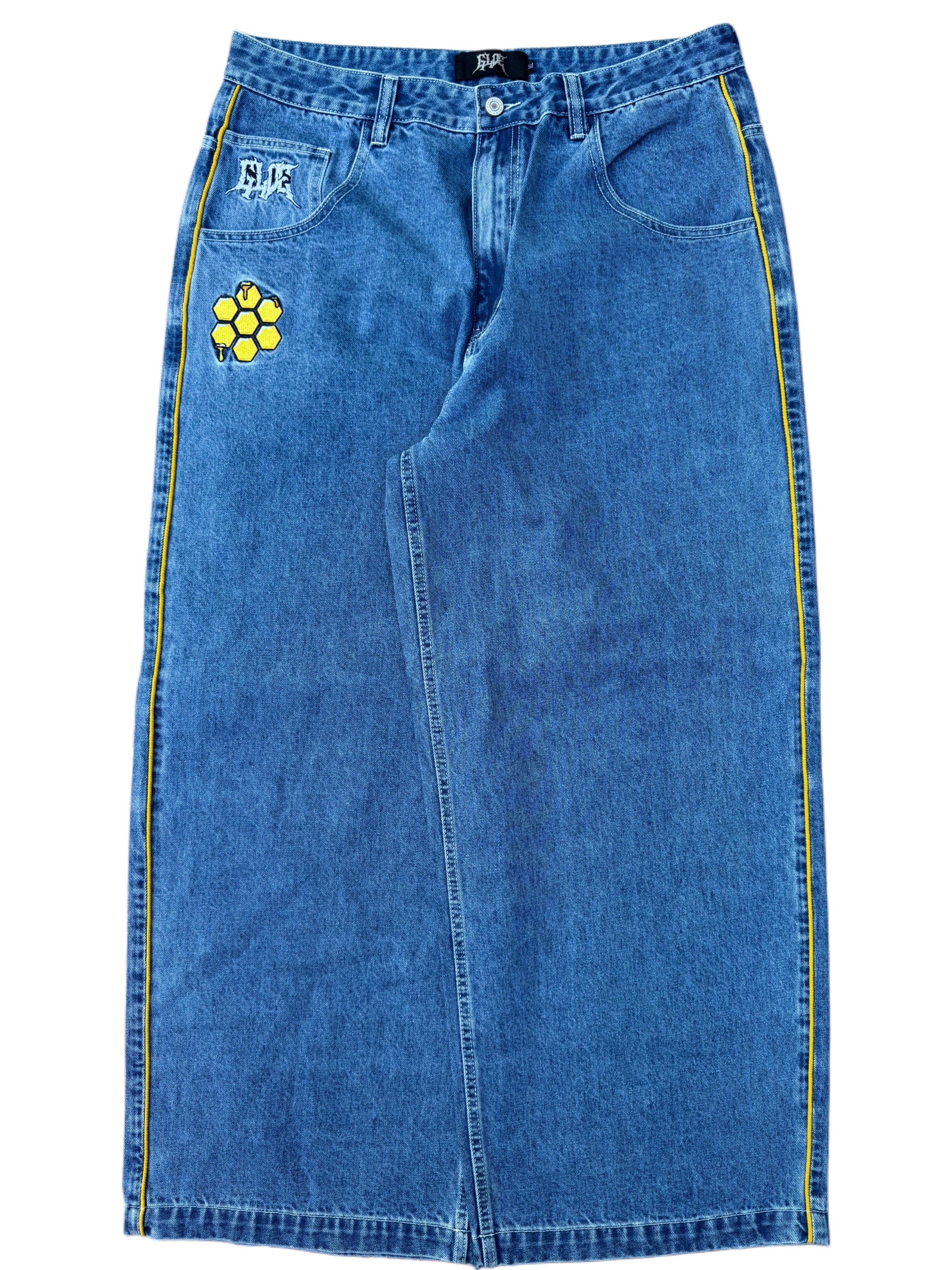 Blue Wide Leg GLOE Wasp Jeans