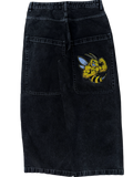 Black Wide Leg GLOE Wasp Jeans