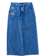 OG Blue Wide Leg GLOE Dragon Jeans V1