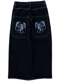 OG Black Wide Leg GLOE Dragon Jeans V1