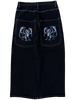 OG Black Wide Leg GLOE Dragon Jeans V1