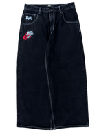 OG Black Wide Leg GLOE Dragon Jeans V1